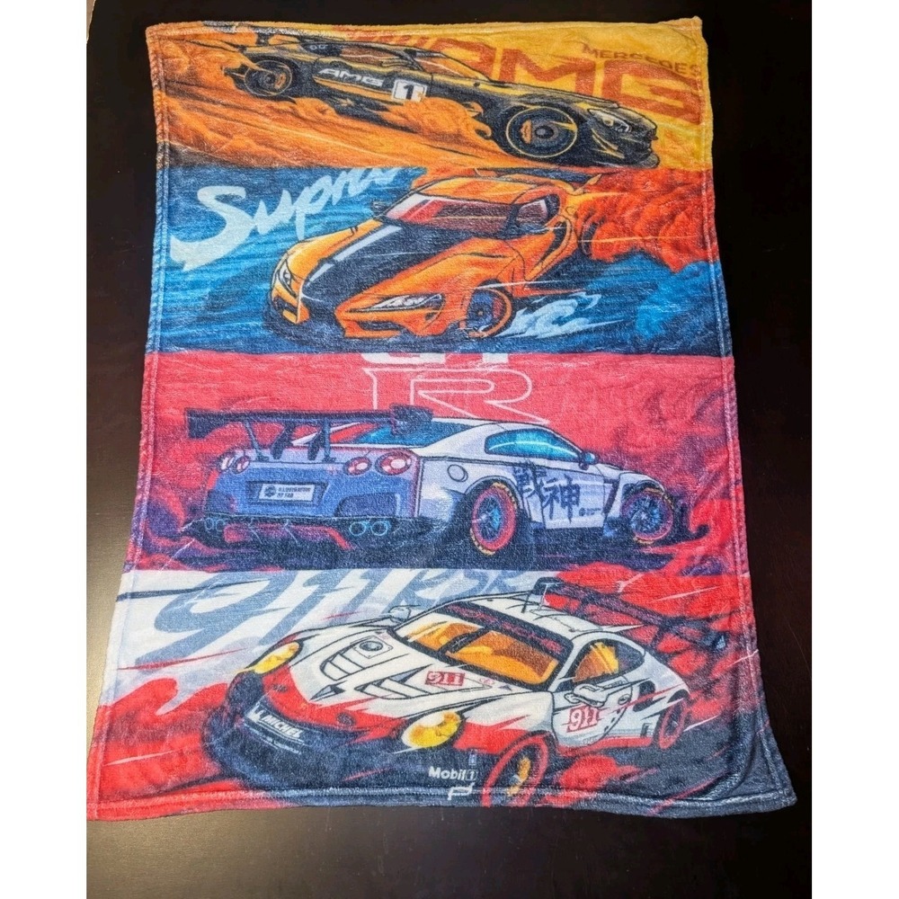 Car Meet Show Wipe Down Dust Cloth Race Supra Gtr Mercedes 37x27"